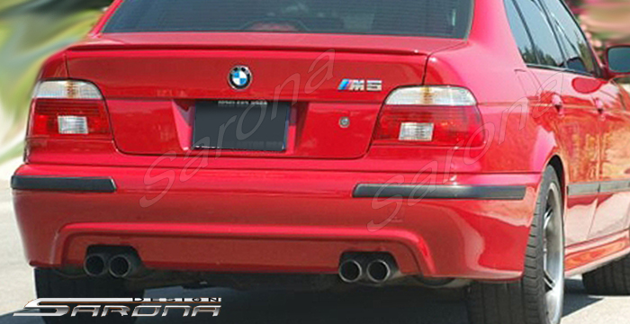 Custom BMW 5 Series Rear Bumper  Sedan (1997 - 2003) - $590.00 (Part #BM-006-RB)